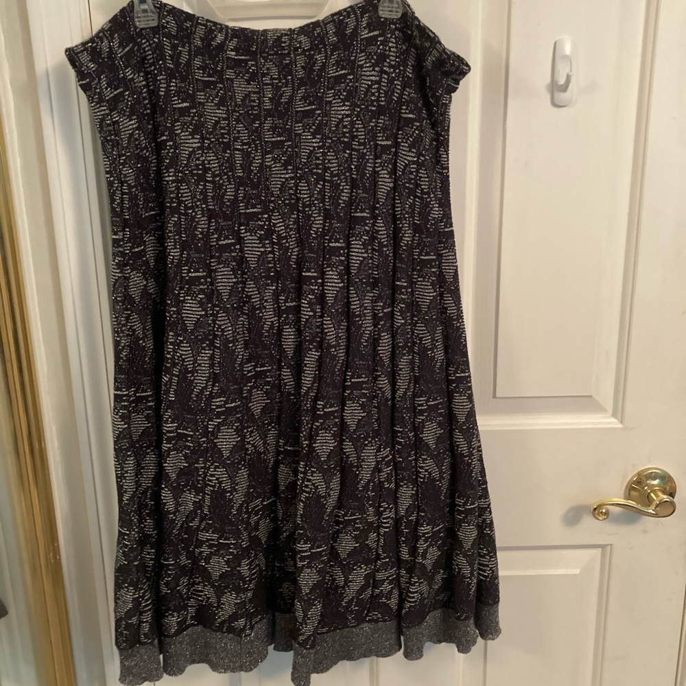 Black and silver shimmer skirt